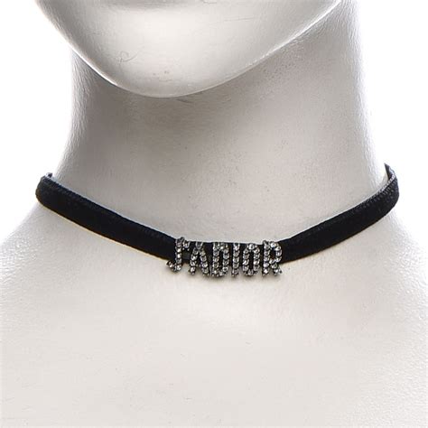 dior crystal choker necklace|christian dior jewelry necklace.